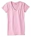 LAT - Junior Fit Fine Jersey V-Neck Longer Length T-Shirt - 3607