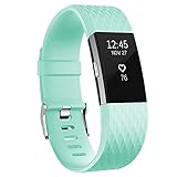 Vancle Bands for Fitbit Charge 2 Special Edition, Adjustable Replacement Accessory Sport Wrist Band (No Tracker), Teal, Large