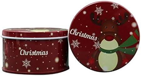 Regali Di Natale Per Bambini Asilo.Wddqzf Decorativi Ornamenti Regalo Di Natale Piccoli Regali Scatola Di Caramelle Per Bambini Asilo Nido Tondo Scatola Di Zucchero Di Latta Scatola Di Imballaggio Creativa Amazon It Casa E Cucina