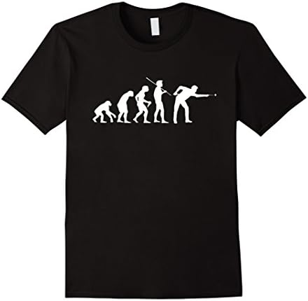 Men's Evolve to Pool Snooker Billiards Evolution Funny T-Shirt Large Black