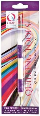 Qcraft Soft Grip Quilling Needle and Slotted Tool, Purple by Qcraft