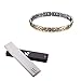 Rainso Elegant Titanium Magnetic Health Bracelet Pain Relief for Arthritis Balance Wristband with 3 Smart Buckle