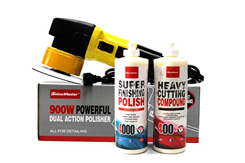 Maxshine M8S Dual Action/DA Polisher with Compound Kit: 900W, Orbit Diameter Size: 8mm (Yellow)