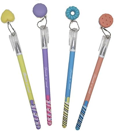 Beautiful Cute Sweet Macaroon Donut Charm Kawaii Pen Set of 4