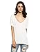 SheIn Women's Summer Short Sleeve Loose Casual Tee T-Shirt White Small