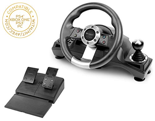 Subsonic SA5156 - Drive Pro Sport Racing Wheel for Playstation 4, PS4 Slim, PS4 Pro, Xbox One, Xbox One S and PS3
