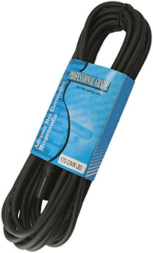 110 ohm 3 Pin DMX Lighting Cable (20 ft, 1 Cable)