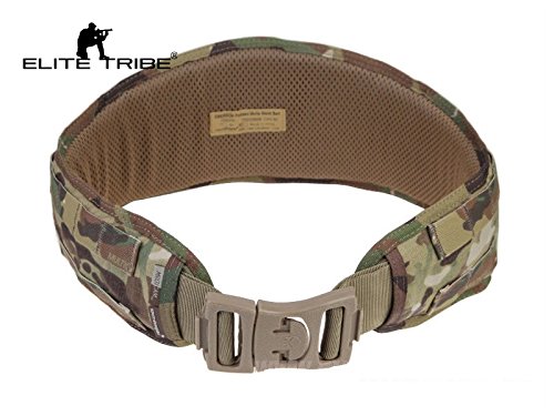 acolchado negro con sistema Molle Cinturón táctico para airsoft o caza