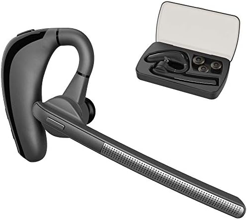 Bluetooth Headset Bluetooth Earpiece for Cellphones - Wireless Ear Piece Blue Tooth Head Set with Mic Hands Free Noise Cancelling for iPhone Samsung Cell Phone PC Driving Skype by DAROMAX