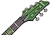Schecter Kenny Hickey C-1 EX S Baritone Electric Guitar - Steele Green
