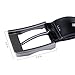 Men's Leather Belt Sliding Buckle Belt Reversible Black & Brown (43-44)