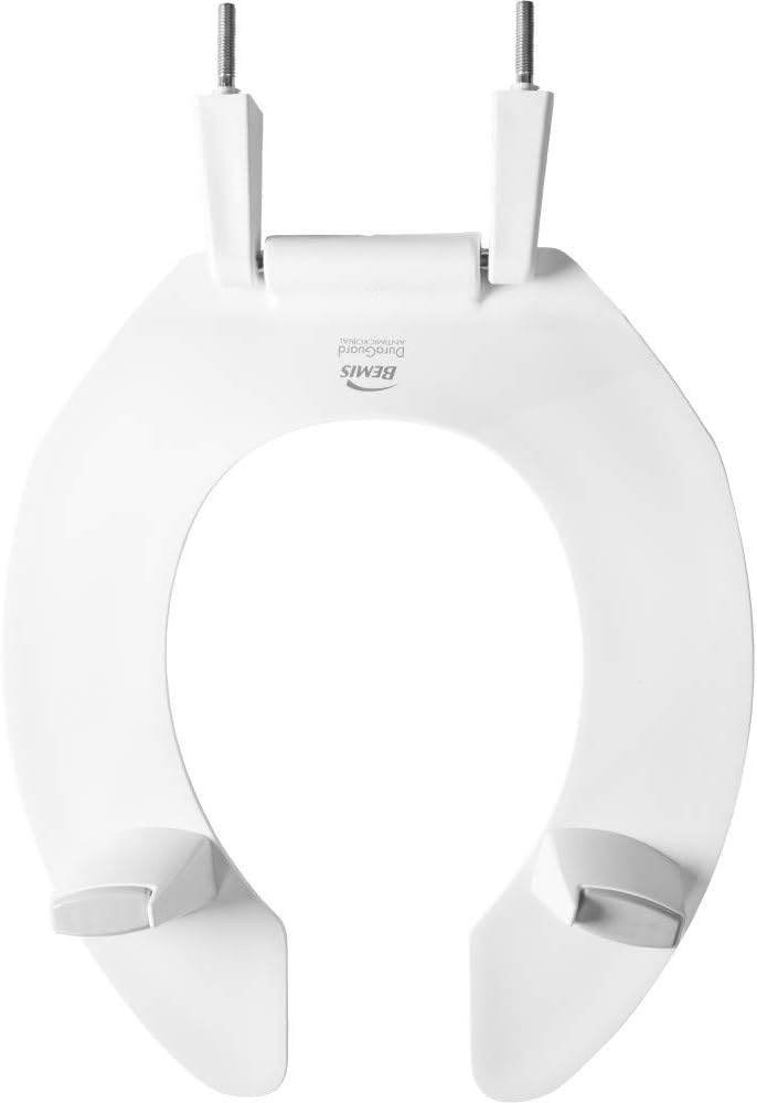 BEMIS 3L2055T 000 Medic-Aid 3" Lift Raised Open Front Plastic Toilet Seat, ROUND, Long Lasting Solid Plastic, White: Home Improvement