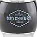 Mid Century Shaving Brush - Black Badger Hair - Metal and Faux Horn (Acrylic) For a Premium Wet Shave Experience (Black)