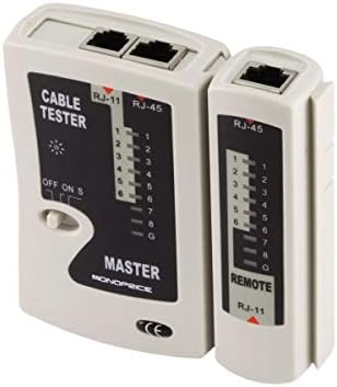 Monoprice RJ-11 and RJ-45 Modular Plug Tester (108138)