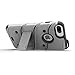 Zizo Bolt Series Compatible with iPhone 8 Plus Case Military Grade Drop Tested Tempered Glass Screen Protector Holster iPhone 7 Plus case Gray Black