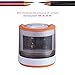 Reliatronic Electric Pencil Sharpener with 2 Holes, Especially Suitable for Colored Pencils, Both AC Powered and Battery Operated, Orange