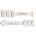 MyGift Decorative Vintage White Wood Arrow Wall Decor, Set of 2