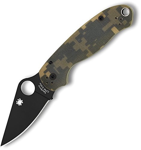 Spyderco C223GPCMOBK Para 3 Plain Black / Camo G-10 - //coolthings.us