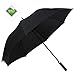 Fnova 62 Inch Auto Open Umbrella, Full Size 210T Microfiber Fabric with Teflon Rain Repellant Protection, Ultra Rain & Wind Resistant,