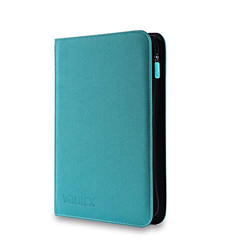 Vault X Premium eXo-Tec Binder - 9 Pocket Trading Card Album Folder - 360 Side Loading Pocket Binder for TCG (Teal) - Thumbnail 3