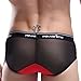 Binmer(TM)Mens Sexy Breathe Underwear Briefs Bulge Pouch Shorts Triangle Underpants (M, red)