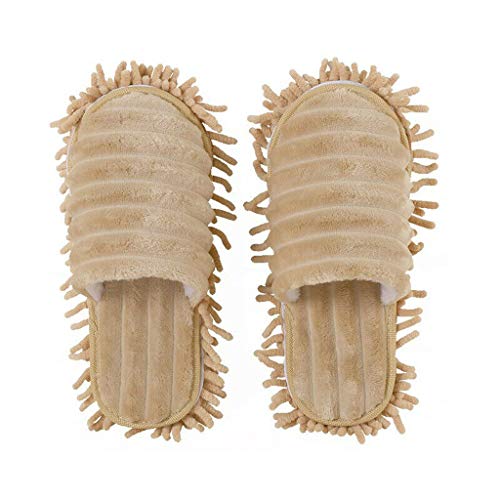 Redvive Top Lazy Mop Slippers Walking Cleaning Dust Warm Durable Polishing Floor 1 Pair