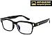 Blue Light Filter Computer Glasses for Women Men Blocking UV Headache [Anti Eye Eyestrain] Transparent Lens Gaming Glasses, Unisex