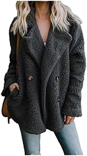 Vinyst Womens Fall Winter Cashmere Sweater Cardigan Buttons Polo Jackets Outwear