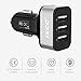 iXCC 36W/7.2A 3 Ports Car Charger Rapid Charging Adapter for Galaxy S8 S8+, iPhone 7 6s Plus, iPad Pro Air mini, Galaxy S7 S6 Edge, Note, LG, Nexus, HTC and More - Silver