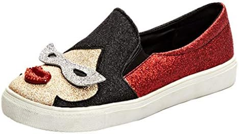 Women Driving Loafers Round Toe Casual Ankle Shallow Bling Lazy Loafer Slip On Cartoon Shoes Floral Flats Walking Sneakers Lightweigh Casual Elastic Socks Shoes
