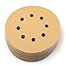LotFancy 100 PCS 320 Grit Sandpaper, 5 Inch 8 Hole Sanding Disc Aluminum Oxide, Orbital Sander Sandpaper for Stripping Paint, Sand Paper for Wood, Plastic, Rust Removal, Random Orbital Sander Pads