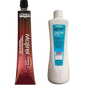 L’Oreal Paris Majirel Coloring Cream Tube No. 5. 5, 49. 5G + Stabilised Cream Oxydant Developer 20 Vol. 6% 495Ml With…