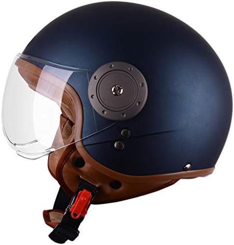 オートバイレトロスタイル大人クラシック3 4オープンフェイスヘルメットメンズ レディースサマーハレーハーフヘルメットサイクリングモペットスクータージェットヘルメットサンバイザーdot承認済み 54 61cm Psychosomatik Freyung De