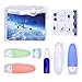 Valourgo Travel Bottles - Silicone Leakproof Refillable and Tsa Approved Travel Containers for liquids with Spray Bottle and a 20ml Jar for Shampoo/Lotion