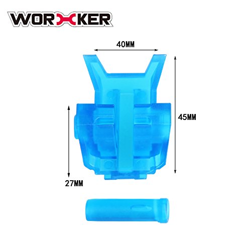 Goshfun Worker Modified Toy Accessories Top Rail Adapter Base for Nerf N-Strike Elite Stryfe - Transparent Blue