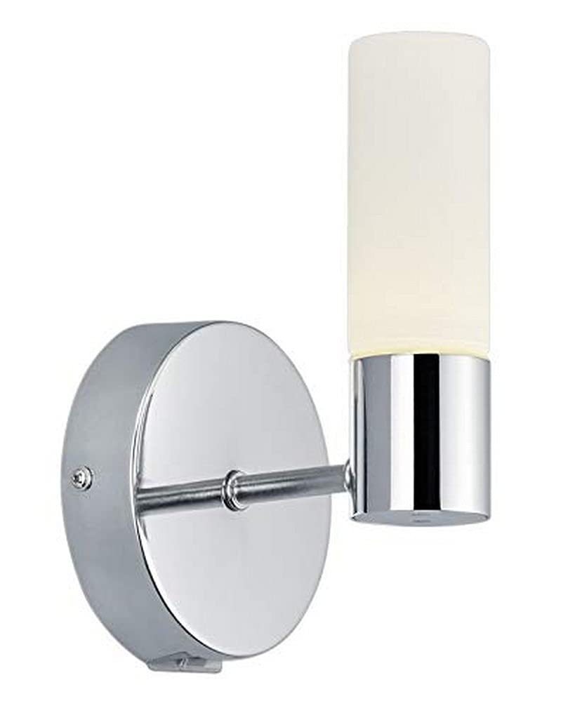 Trio Leuchten Dylan 283370106 LED Wall Light Metal Chrome Acrylic White 4.3 Watt