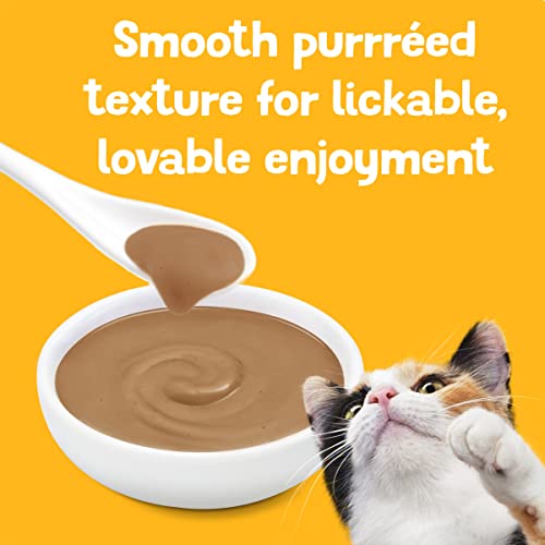 Purina Friskies Pureed Cat Food Topper, Lil’ Shakes With Enticing