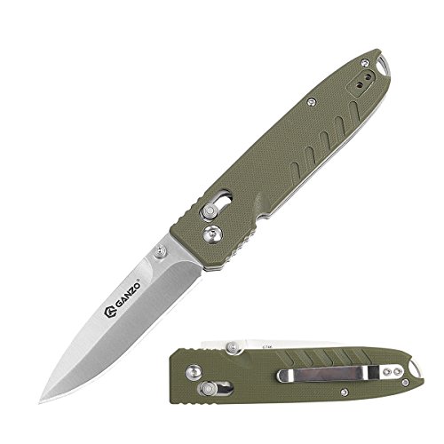 Ganzo G746 Tactical Folding Knife 440C Stainless Steel Blade G10 Handle