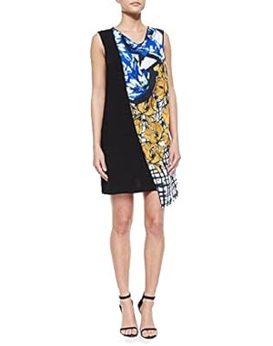 Dress Shattered Garden Draped Overlay XS