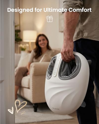 RENPHO 2026 Latest Shiatsu Foot Massager with Pressure Monitor Tech, Full-Foot Massage Machine with Kneading & Compression for Plantar Fasciitis, FSA Eligible HSA Store, Birthday Gifts for Women Wife