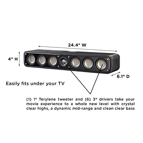 Polk Audio Signature Series S35 Center Channel Speaker (6 Drivers