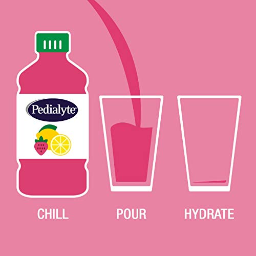 PEDIALYTE ADVANCEDCARE ELECTROLYTE SOLUTION, QUICKLY REPLACES FLUIDS, ZINC, AND ELECTROLYTES TO PREVENT DEHYDRATION, PLUS PREBIOTICS TO HELP PROMOTE DIGESTIVE HEALTH, 1 LITER, STRAWBERRY LEMONADE