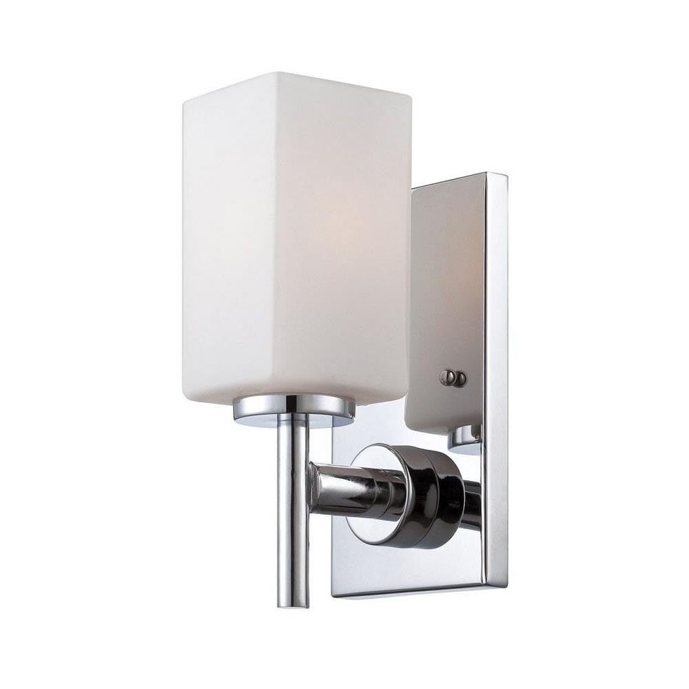 Photo 1 of Designers Fountain Dakota 1-Light Wall Sconce, Chrome, 6731-CH