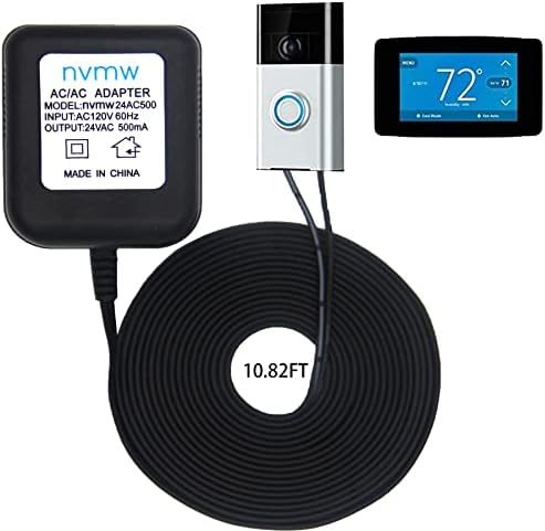 thumbnail image 2 of 24V Video Doorbell Power Adapter - 19.6 Foot Cable For Nest, Arlo, Eufy, Wyze & Ring Doorbells 2 of 14
