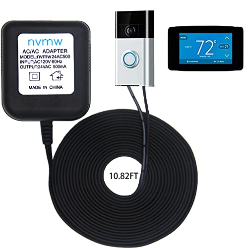 24 Volt Transformer,C Wire Power Adapter Compatible with Wyze Video