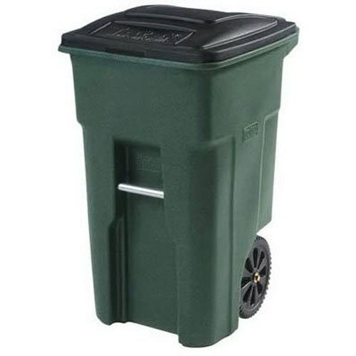 Toter 025532R1GRS Residential Heavy Duty 2Wheeled Trash Can with