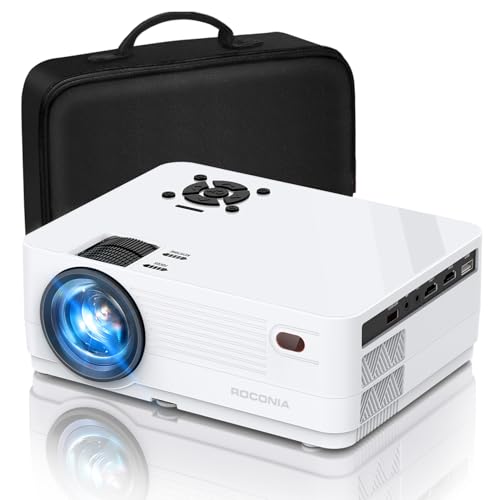 Roconia 1080p 5G WiFi Bluetooth Projector