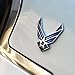 2-Pack Metal US Air Force Emblem 3D Blue Wings Auto Badge USAF Sticker