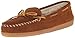 Minnetonka Womens Pile Lined Hardsole Moccasin Slipper