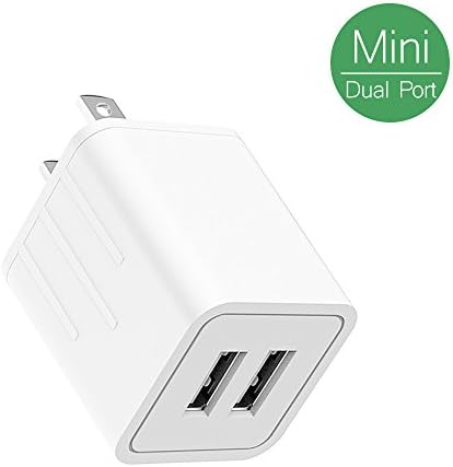 USB Wall Charger, Kakivan 2.1A/5V Double USB Travel Wall Charger with Smart Technology, Micro AC Adapter for iPhone X/8/7/6s/6 Plus, iPad Pro/Air Galaxy S8 Edge Plus, S5, Nexus &amp; more